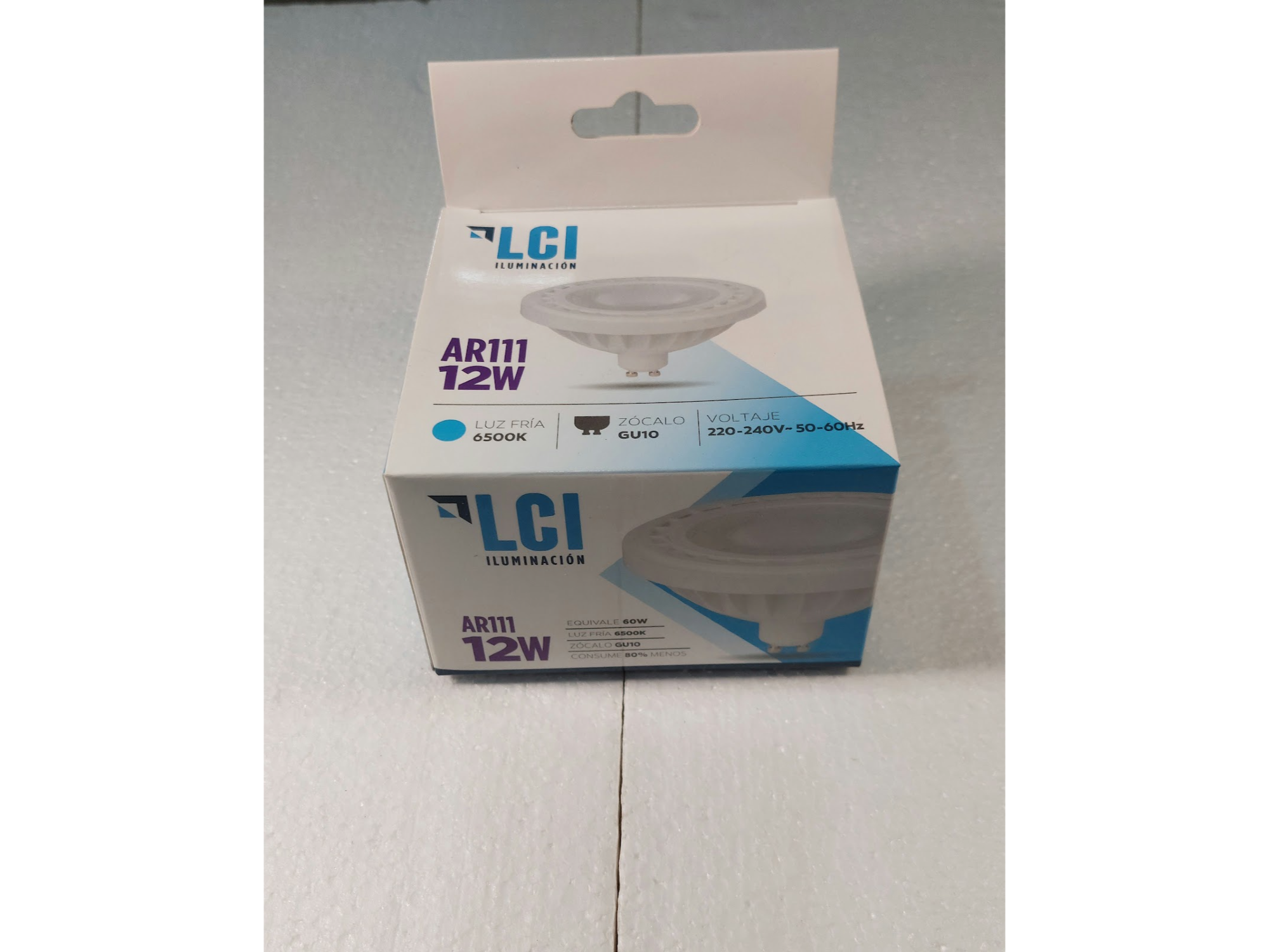 LAMPARA AR111 LED 12 W LUZ FRIA / CALIDA