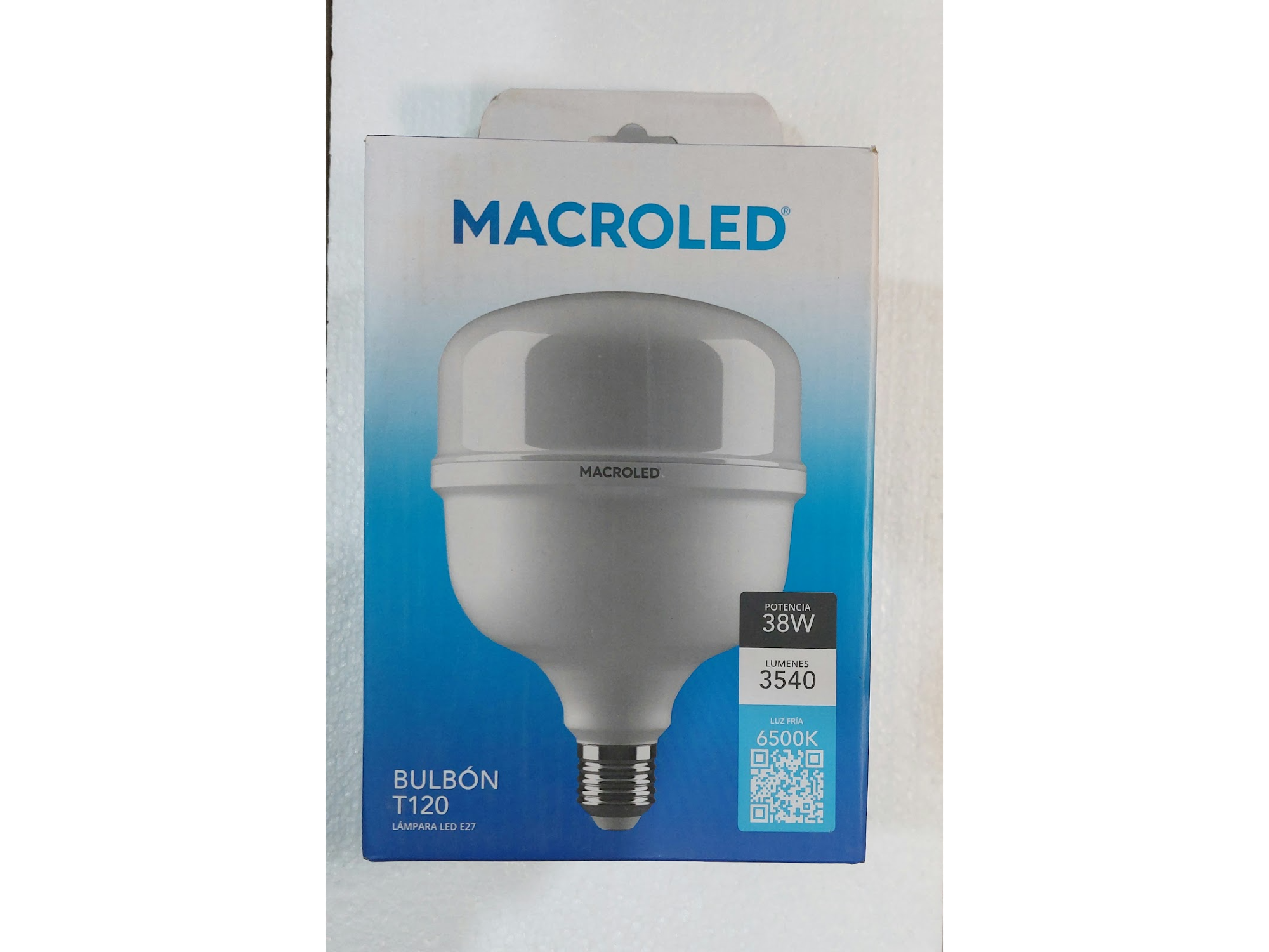 LAMPARA LED ALTA POTENCIA 38 W LUZ FRIA MACROLED