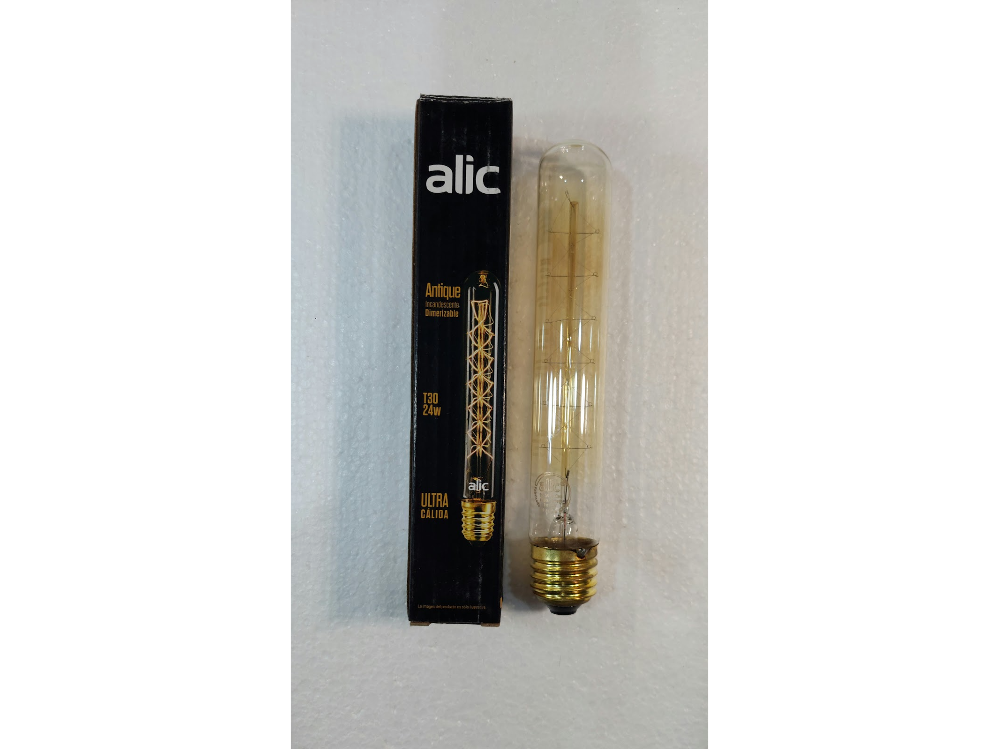 LAMPARA INCANDESCENTE ANTIQUE T30 24 W ALIC