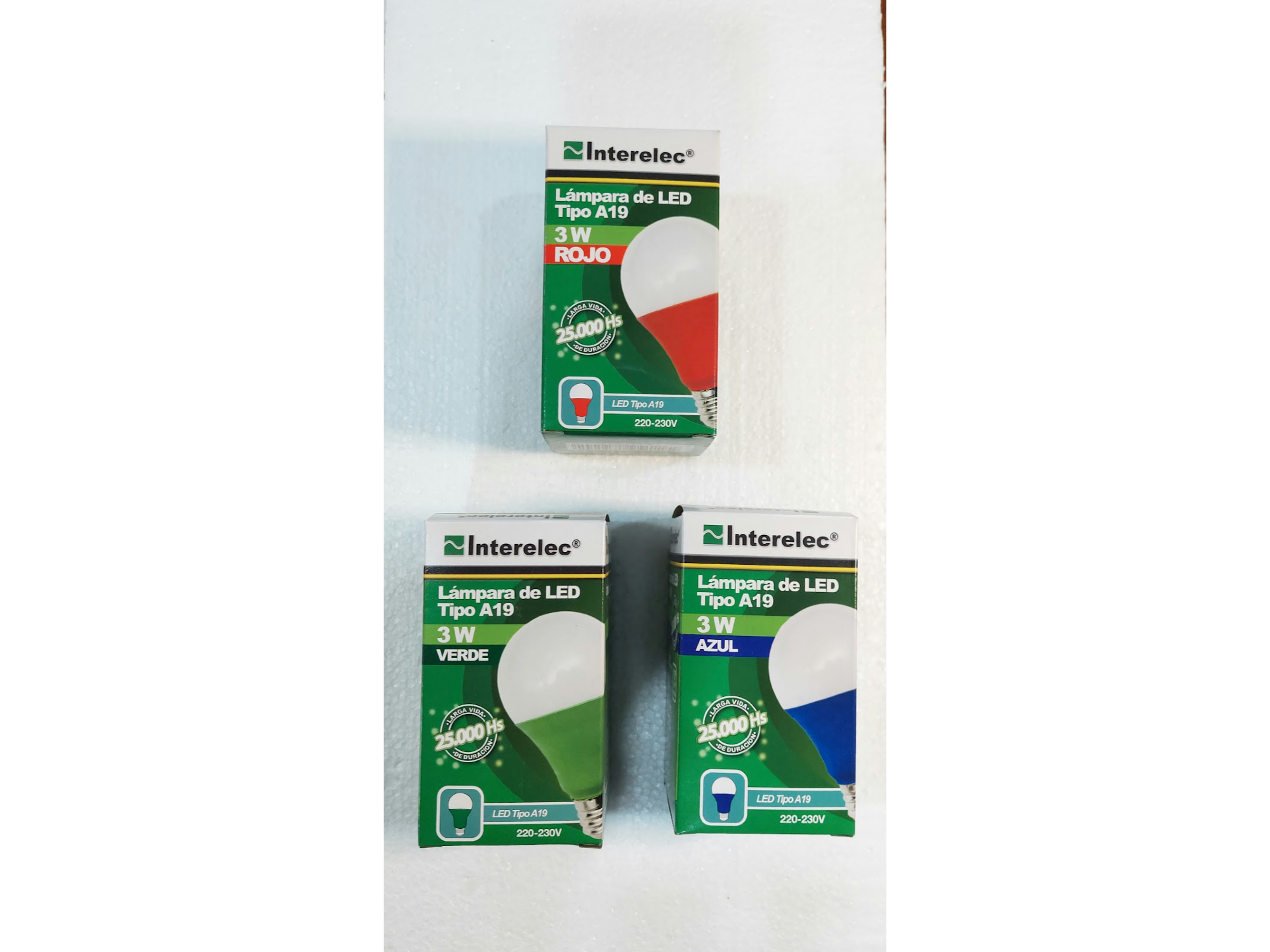 LAMPARA LED 3 W COLOR