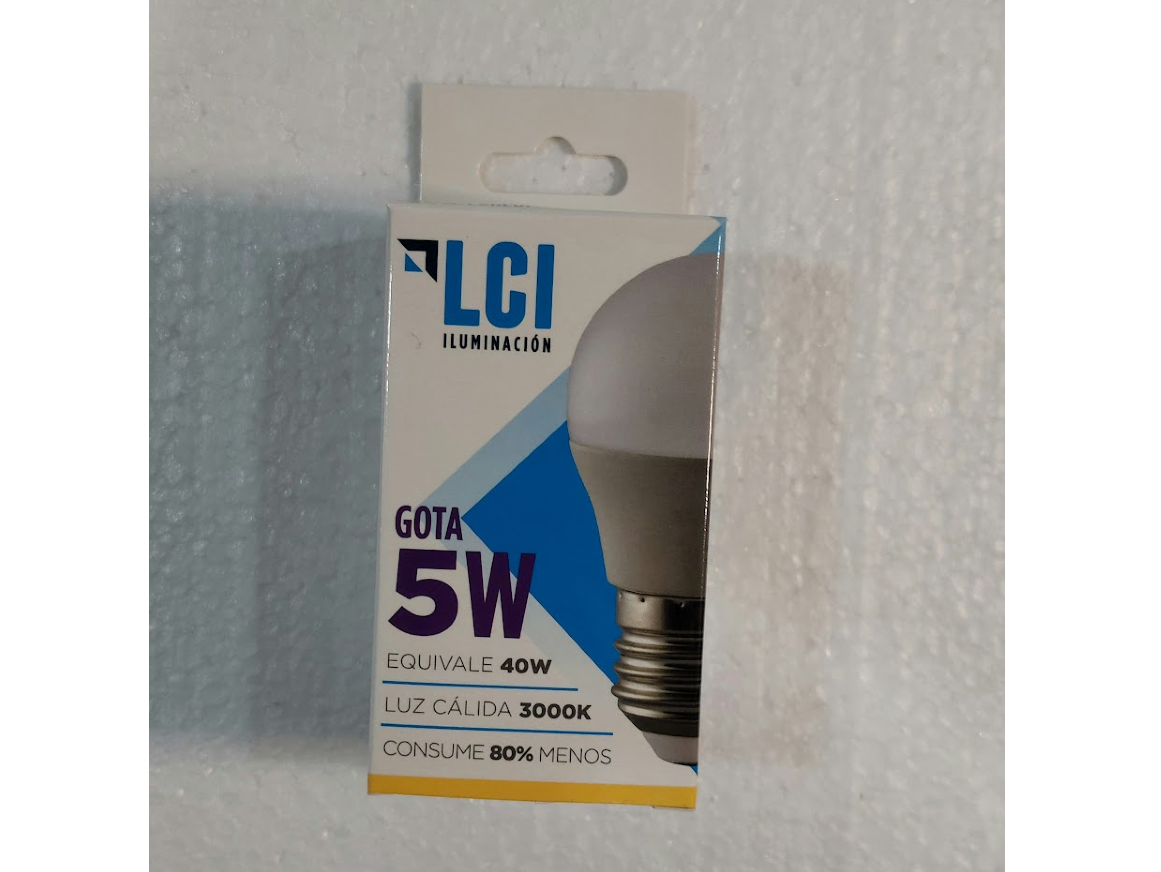LAMPARA LED GOTA 5 W FIRA / CALIDA LCI