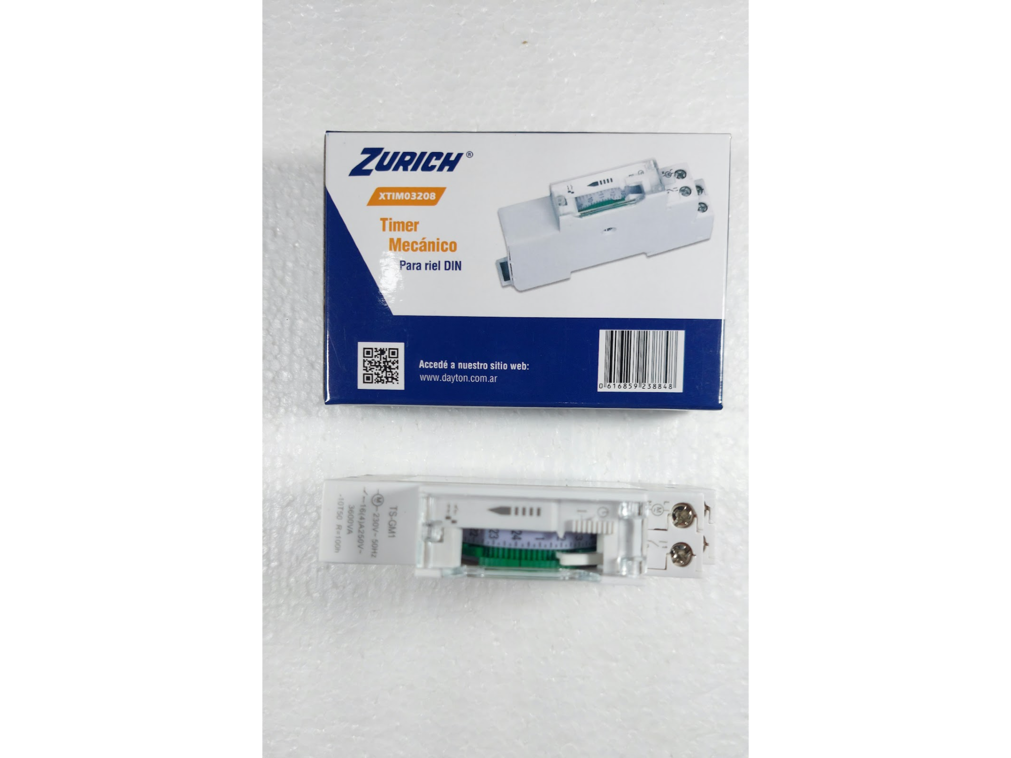 TIMER MECANICO PARA RIEL "ZURICH"
