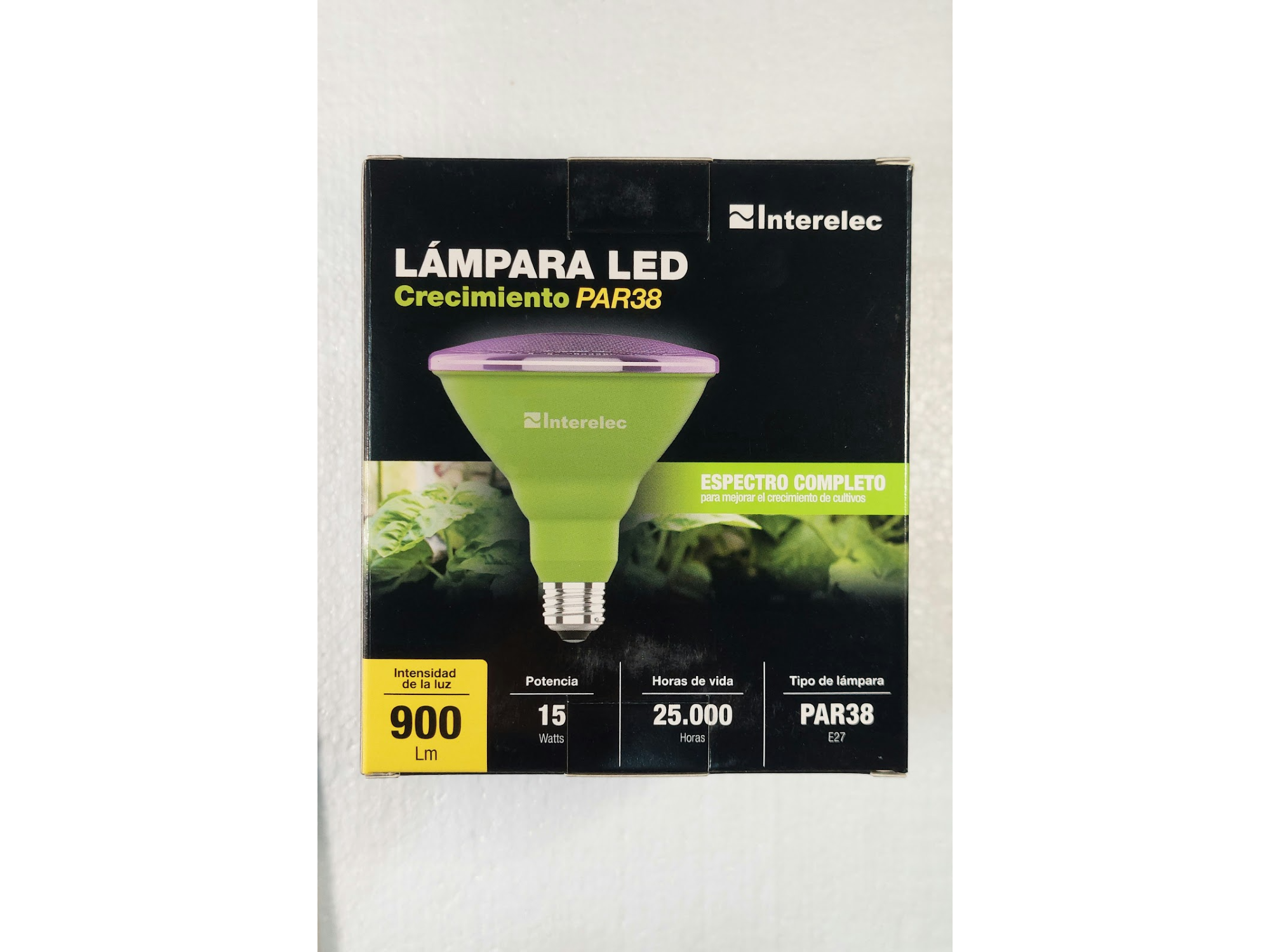 LAMPARA PAR 38 ESPECTRO COMPLETO DE CRECIMIENTO