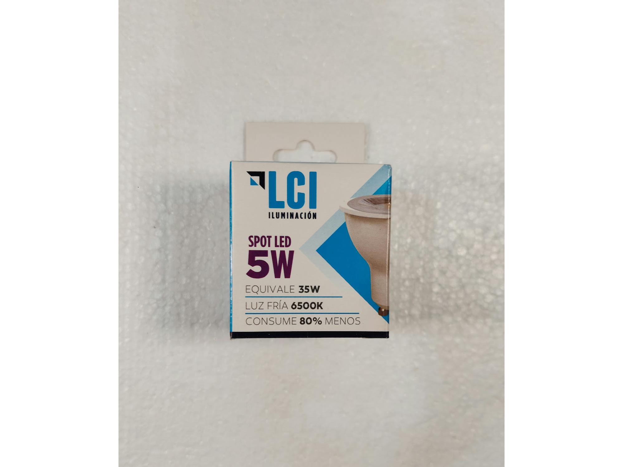 LAMPARA DICROICA LED 5 W LUZ FRIA / CALIDA