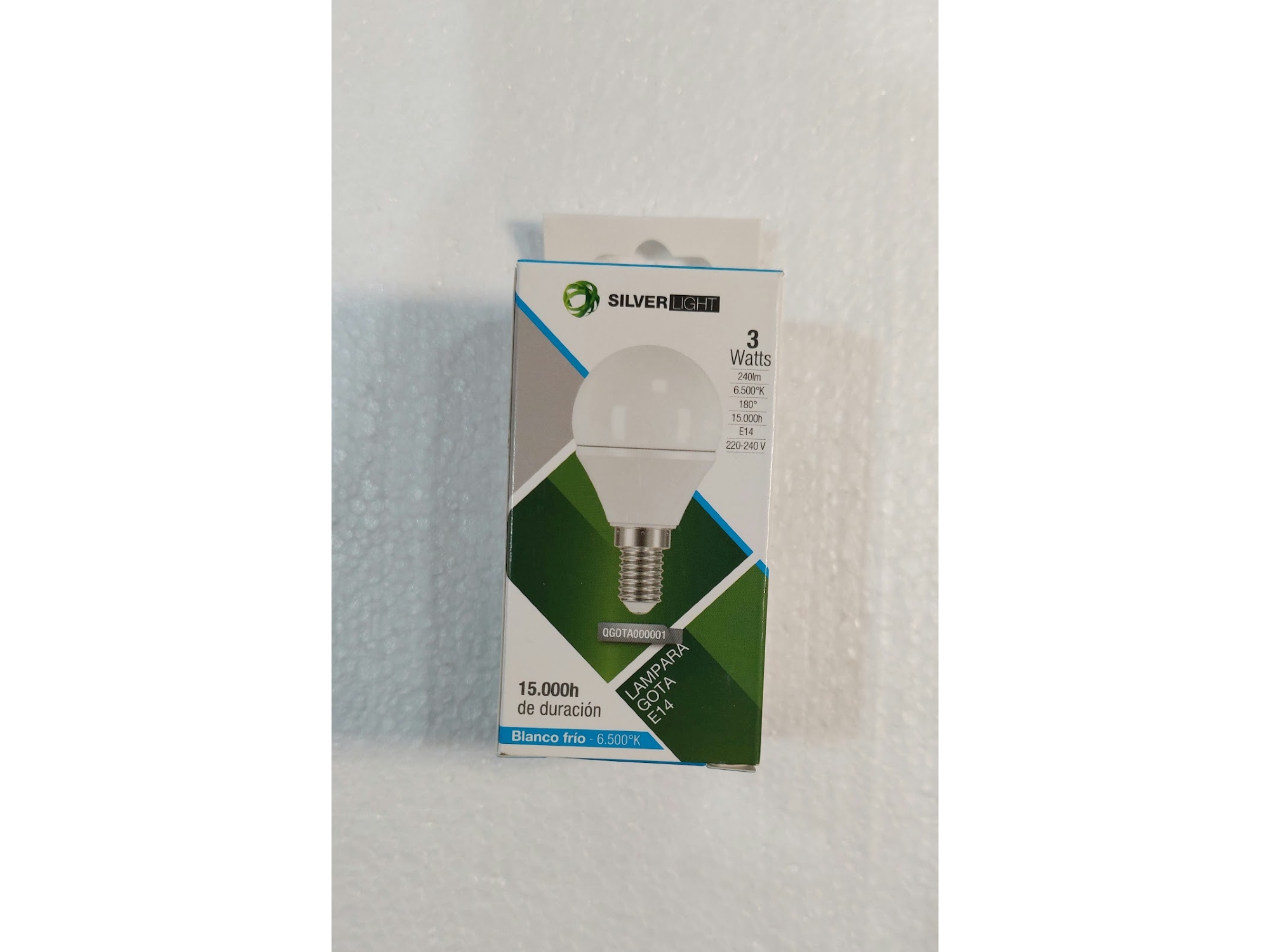 LAMPARA LED GOTA 3 W E - 14 FIRA / CALIDA
