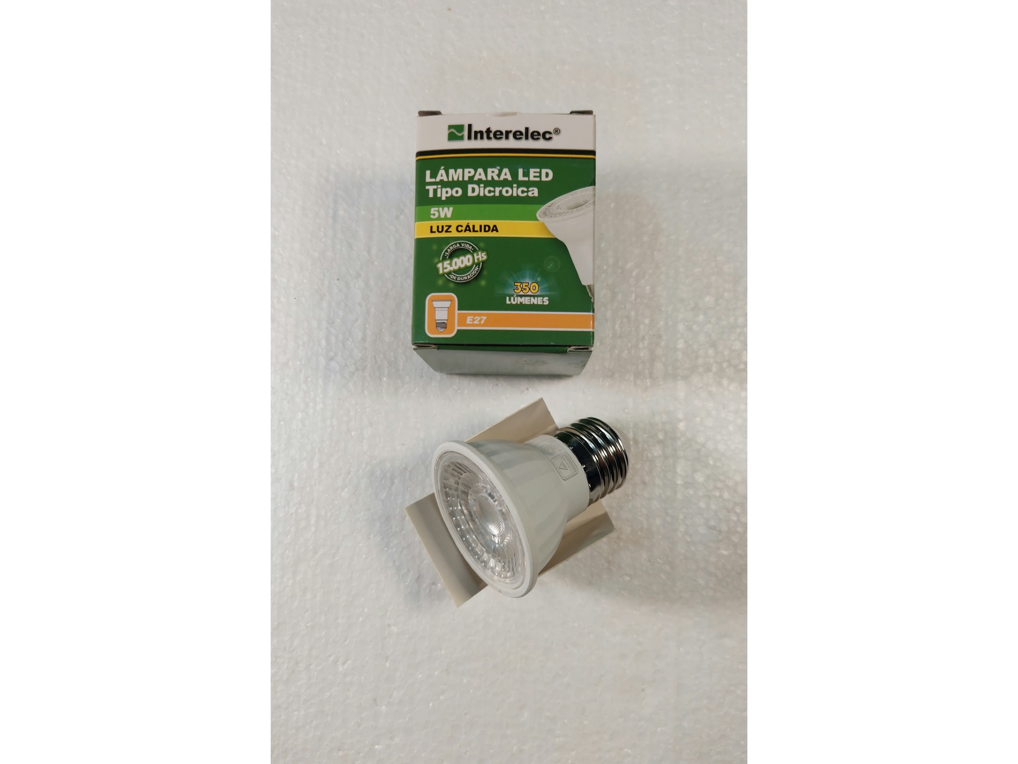 LAMPARA DICROICA E-27 LUZ FRIA / CALIDA