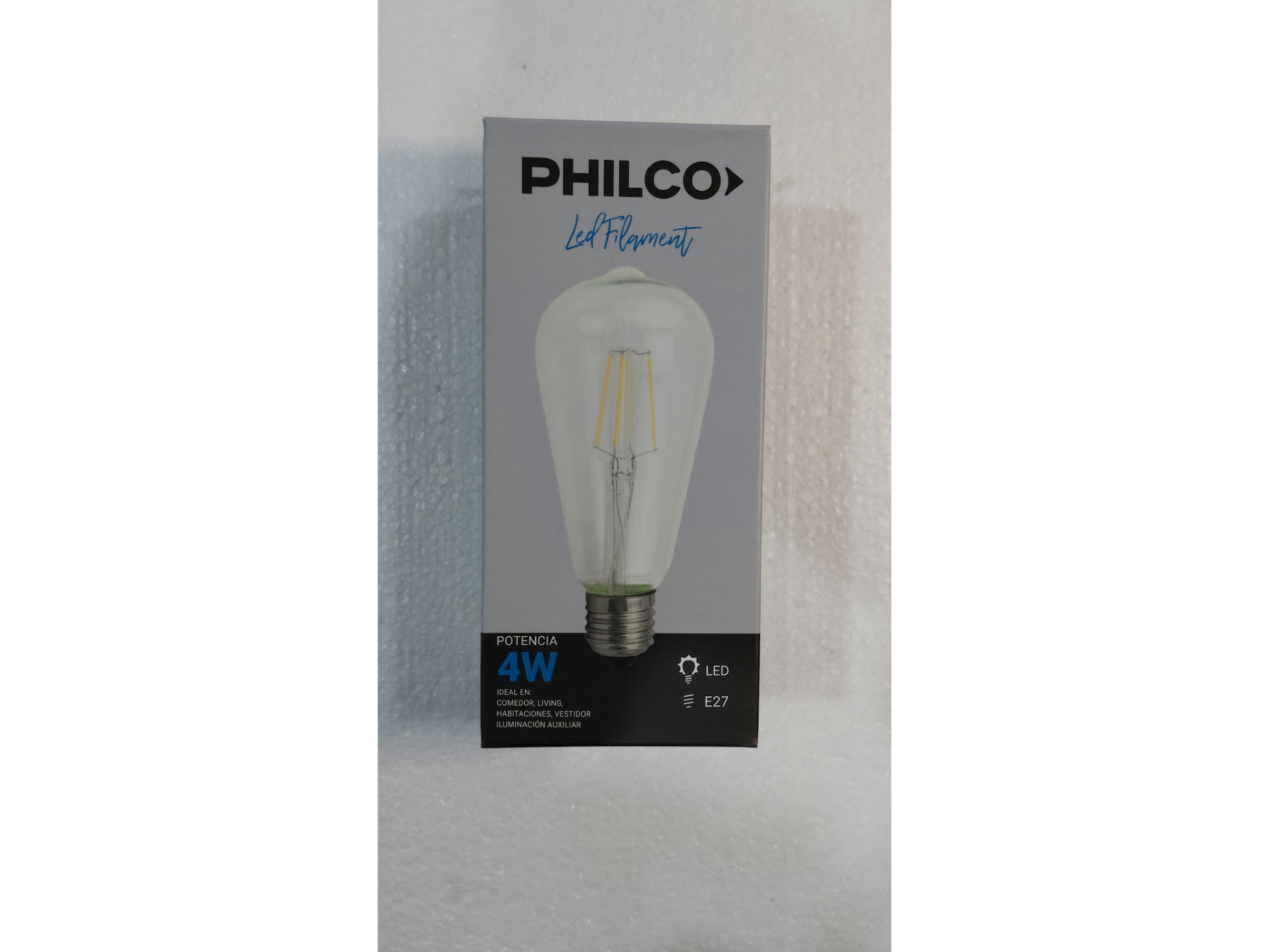 LAMPARA FILAMENTO LED  ST 64 4 W LUZ FRIA PHILCO