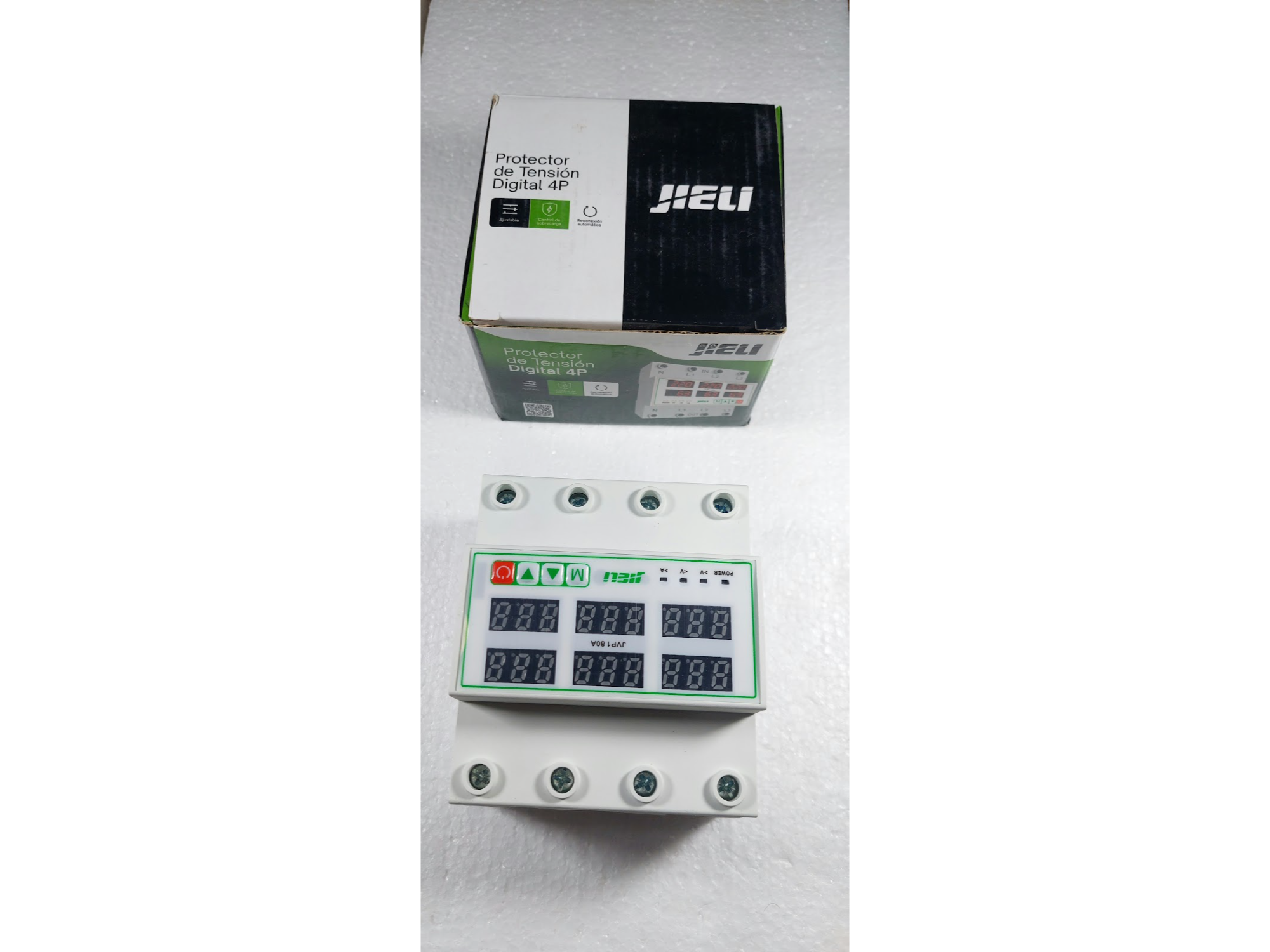 PROTECTOR DE TENSION PARA RIEL TRIFASICO DIGITAL 80 AMP "JIELI"