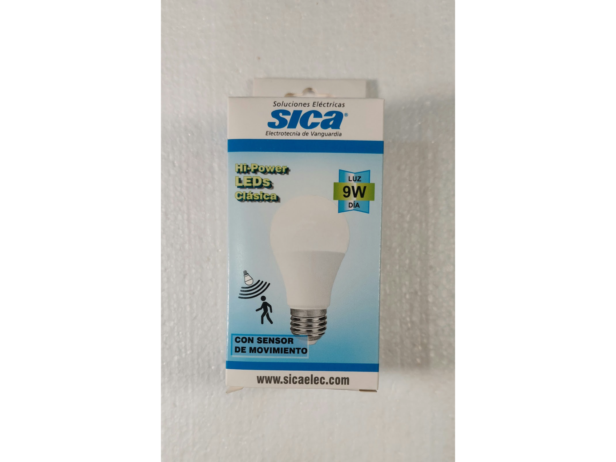 LAMPARA LED CON SENSOR DE MOVIMIENTO