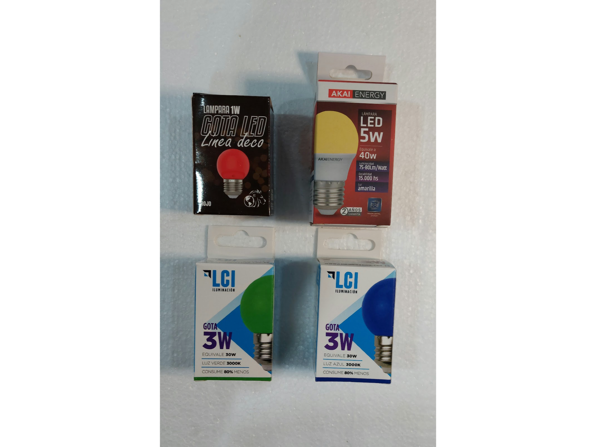 LAMPARA LED GOTA COLOR de Chaib Electricidad e Iluminacion