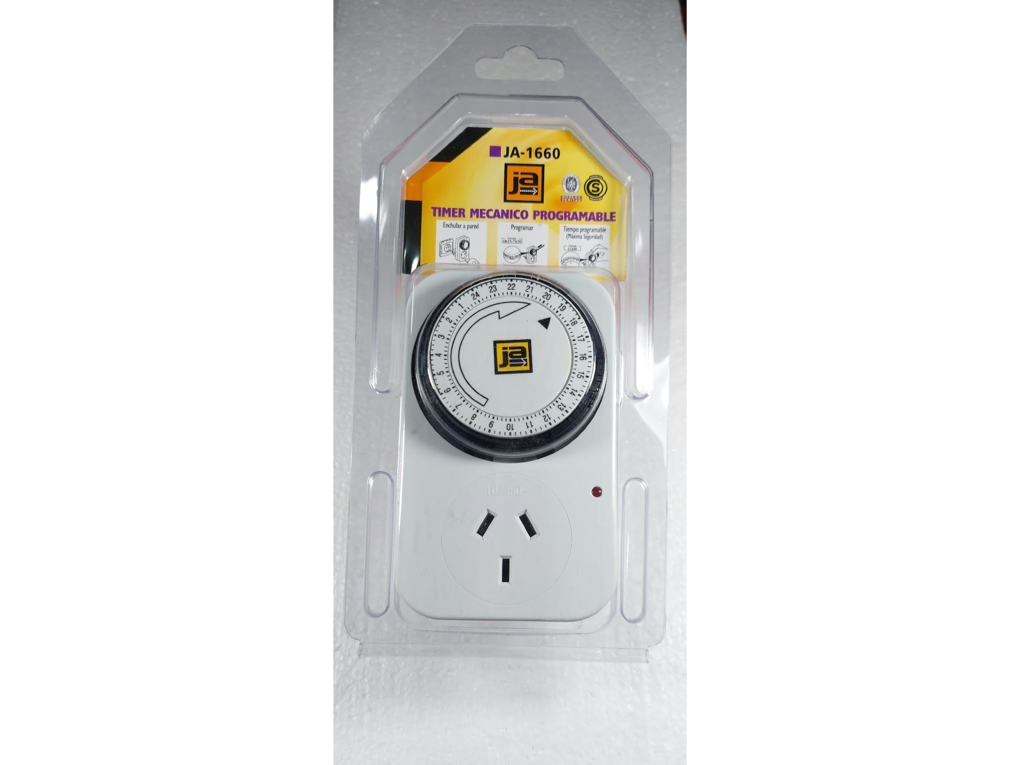 TIMER MECANICO CON ENCHUFE "JA"