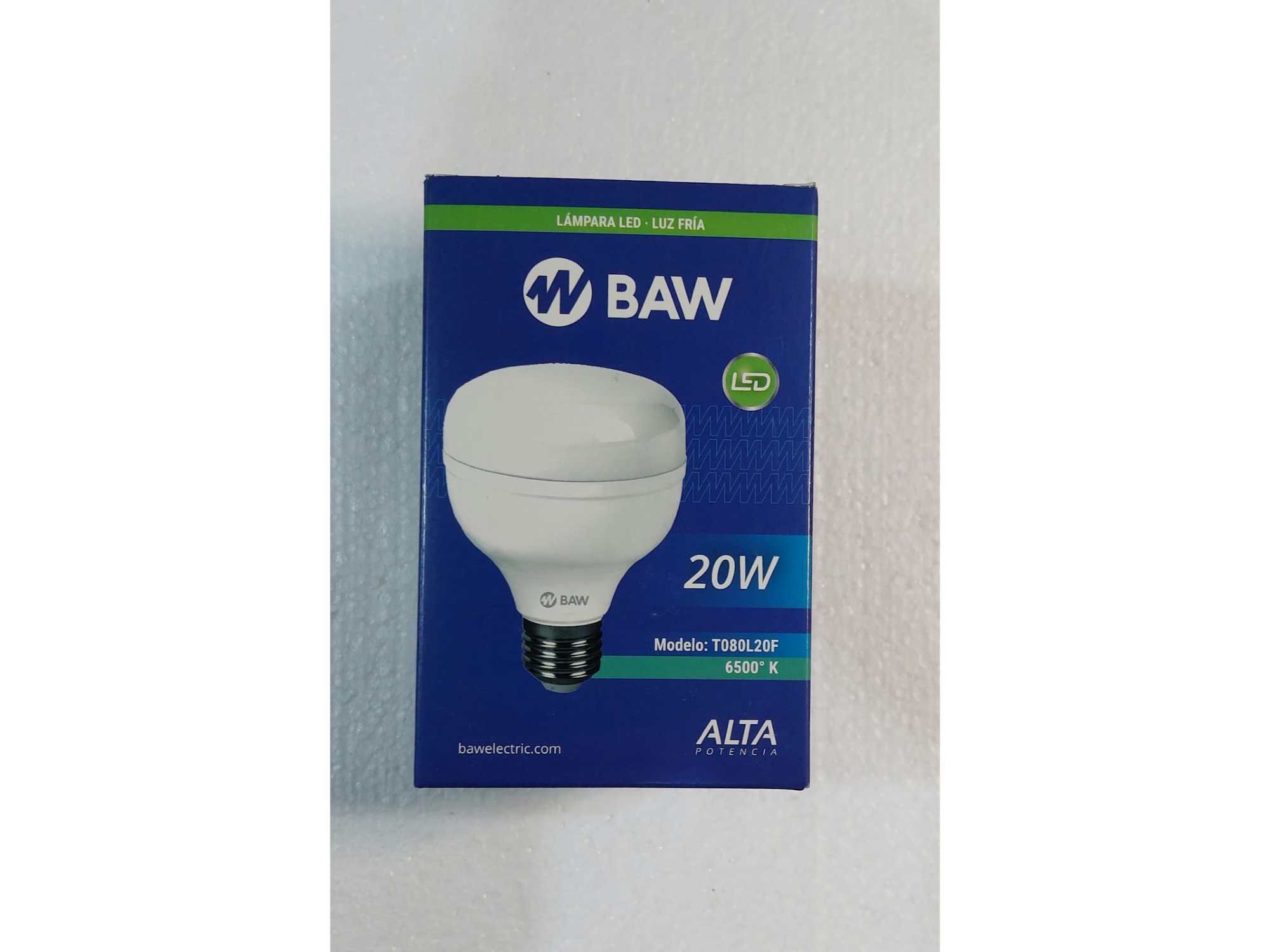 LAMPARA LED ALTA POTENCIA 20 W LUZ FRIA / CALIDA  BAW