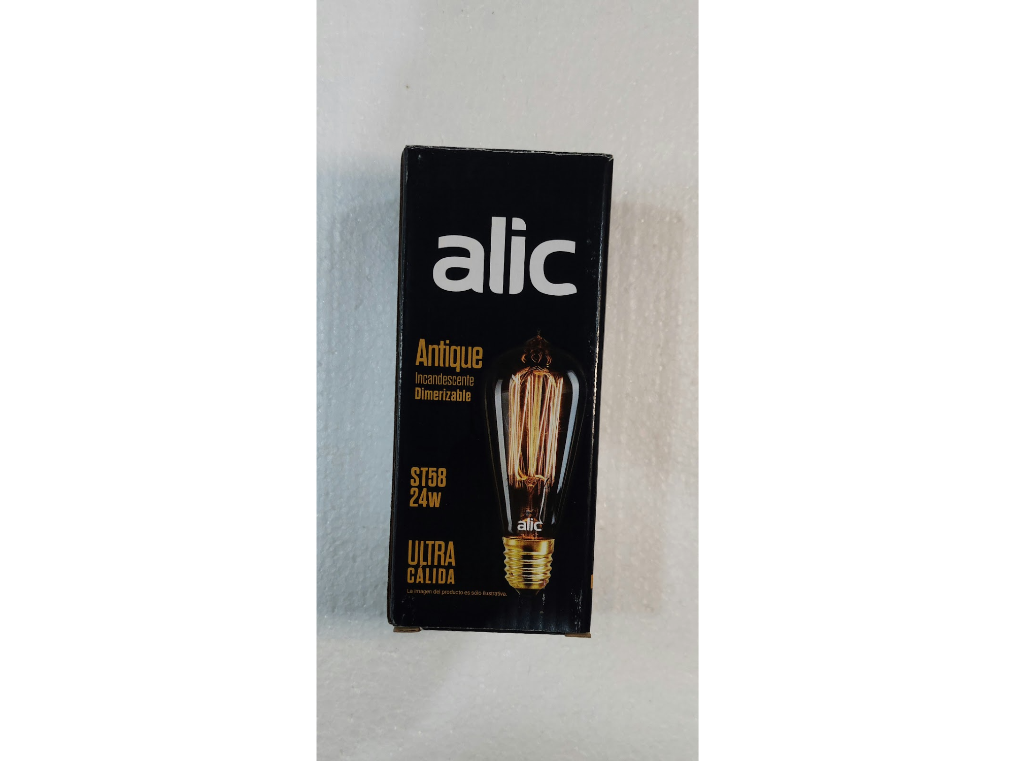 LAMPARA INCANDESCENTE ANTIQUE ST58 24 W ALIC