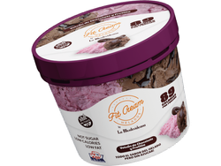 Fit cream volcan de chocolate y frutilla