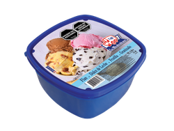 Pote 3 ltrs flan- ddl- frutilla- granizado