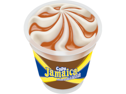 Copa Jamaica de dulce de leche