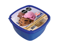 Pote 5 litros chocolate- dulce de leche granizado-frutilla-americana