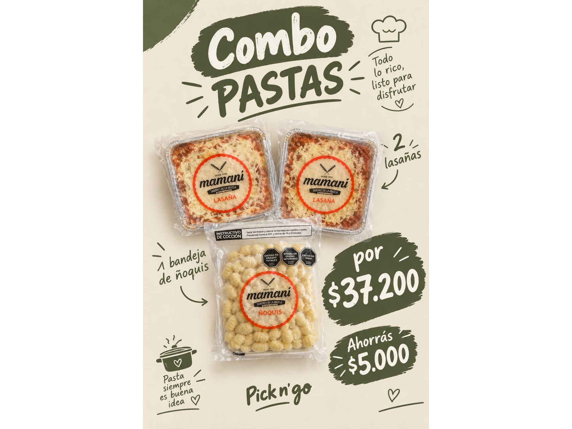 COMBO PASTAS