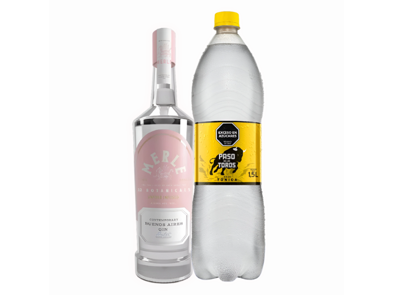 Combo Merle 700ml + 1 Paso de los Toros Tónica 1.5L