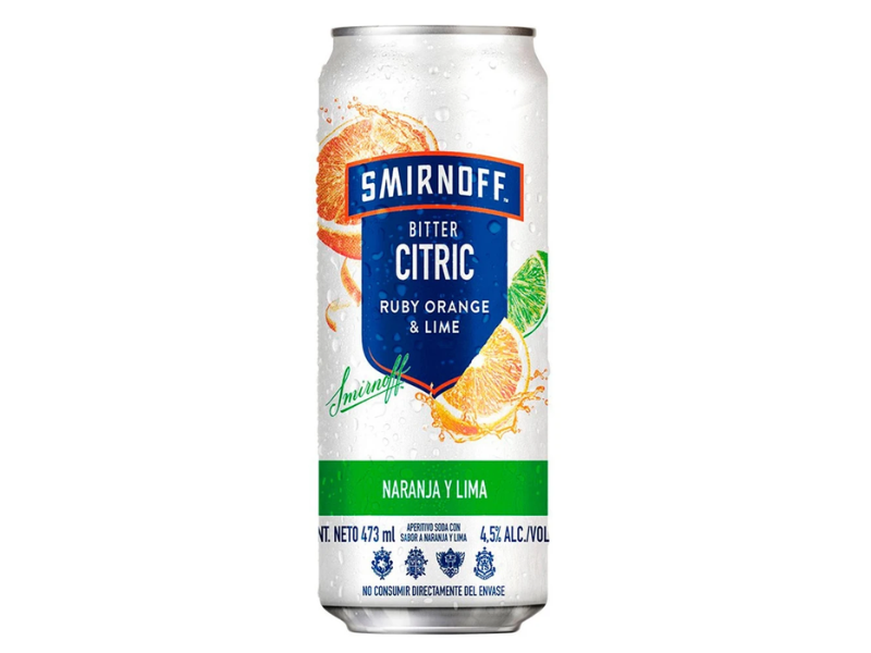 Smirnoff Naranja y Lima 473cc