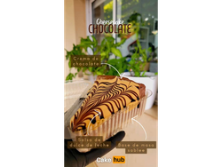 Cheesecake de Chocolate con Salsa de Dulce de Leche