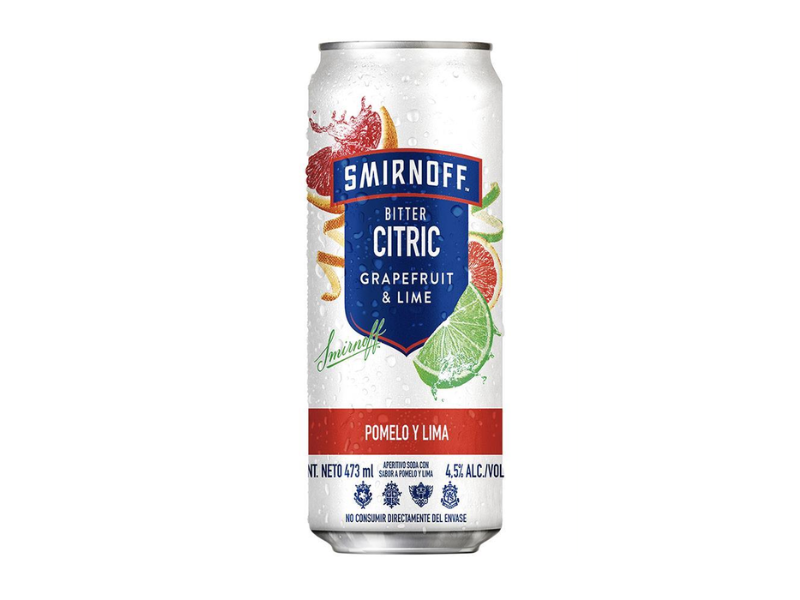 Smirnoff Pomelo y Lima 473cc