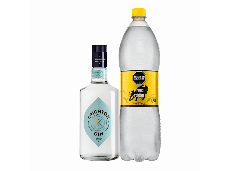 Combo Brighton 700ml + 1 Paso de los Toros Tónica 1.5L