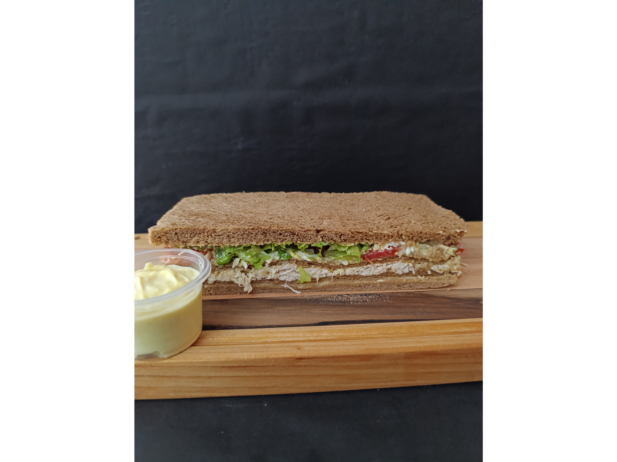 Pollo Cesar x4 (pan negro) cuádruple