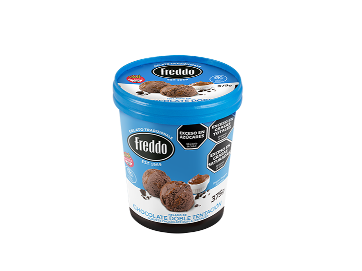 Helado FREDDO  chocolate doble tentación