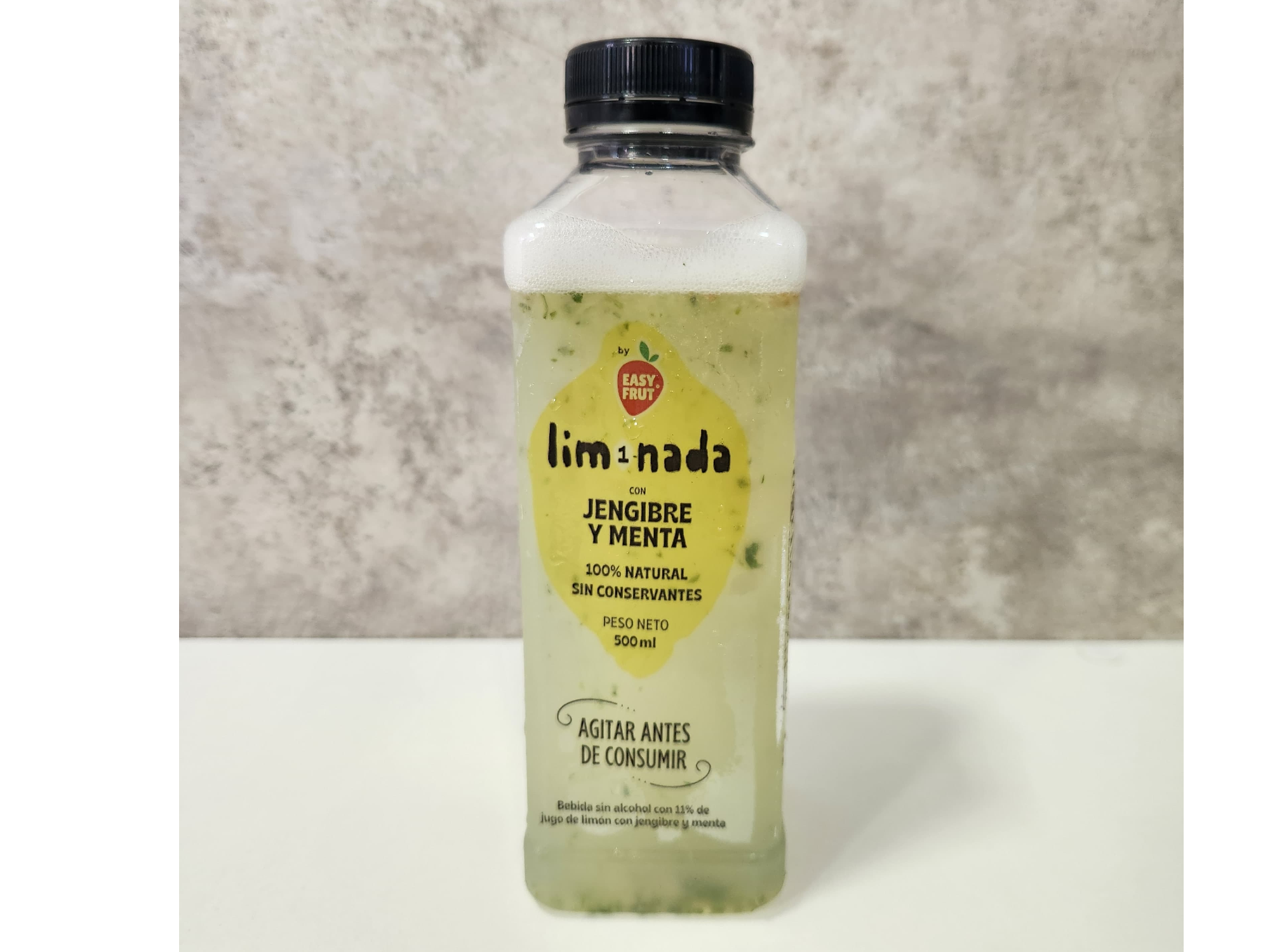 LIMONADA EN BOTELLA 1 - 500CC - CON MENTA Y JENGIBRE - PACK x 6 UNIDADES