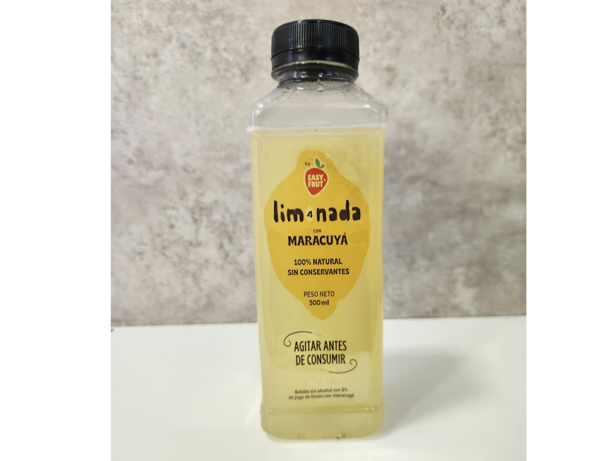 LIMONADA EN BOTELLA 4 - 500CC - CON MARACUYA - PACK x 6 UNIDADES