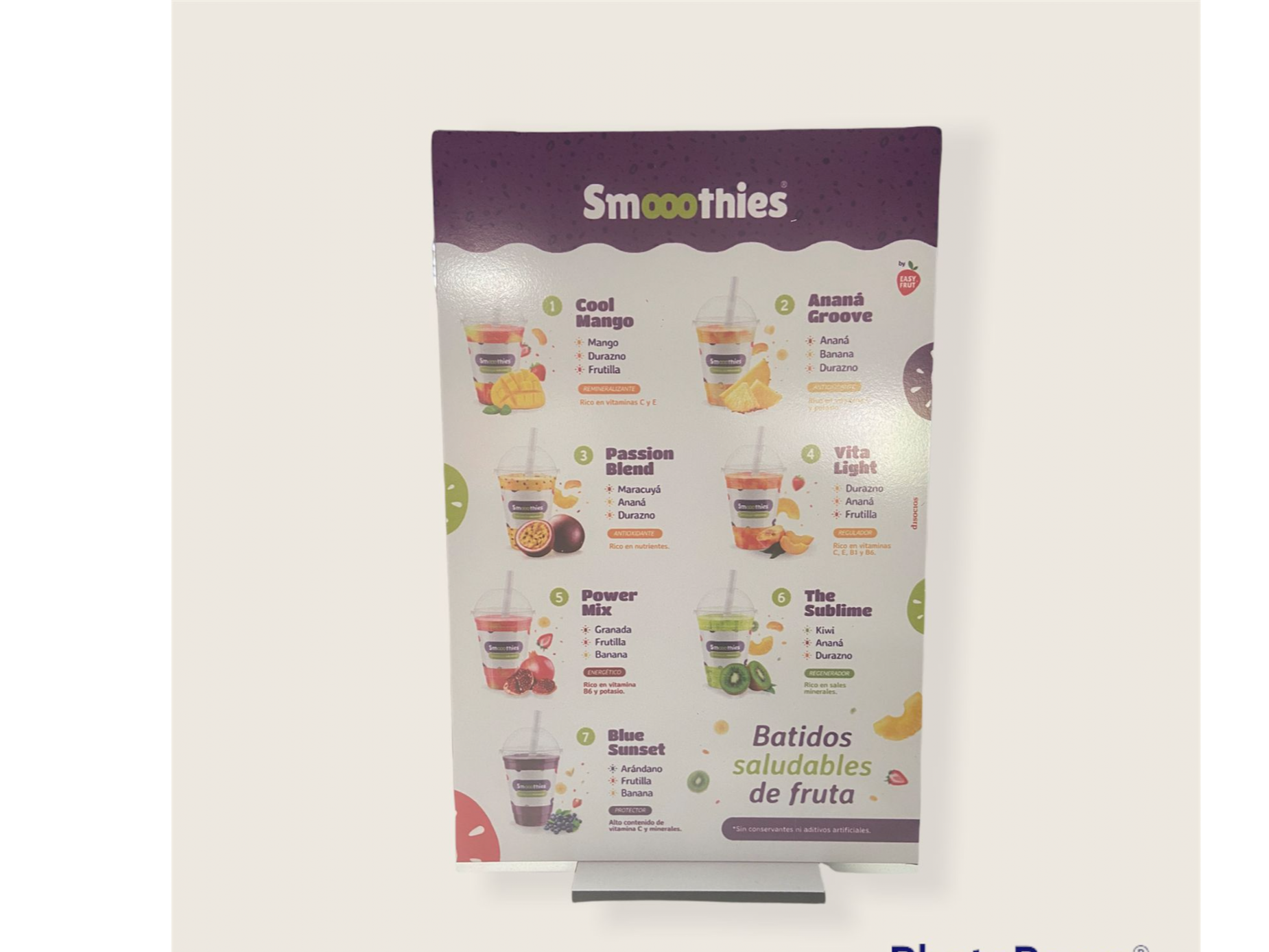 CARTEL A4 SMOOOTHIES