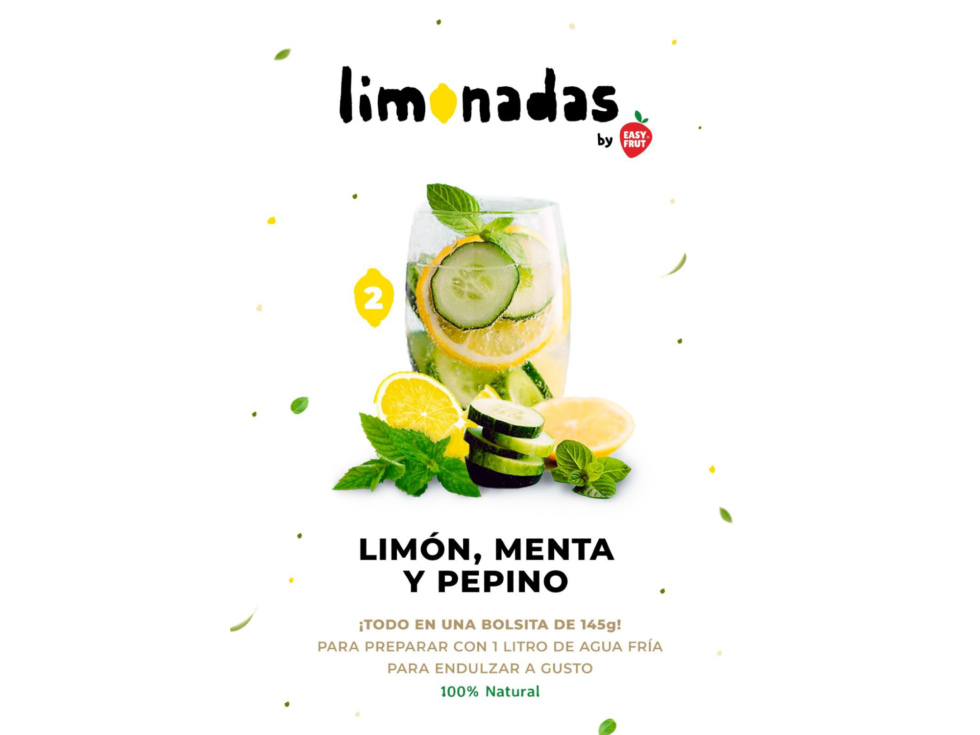 LIMONADA 2- LIMON MENTA Y PEPINO de EasyFrut gastro