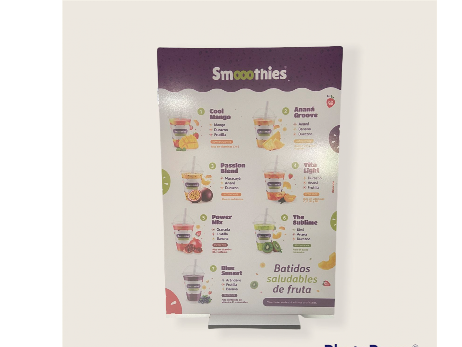 CARTEL A4 SMOOOTHIES