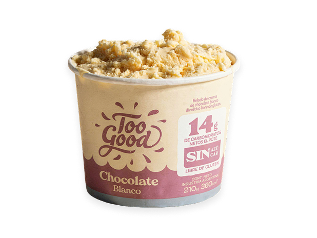 LINEA KETO  - CHOCOLATE BLANCO X CAJA DE 18 POTES DE 210G