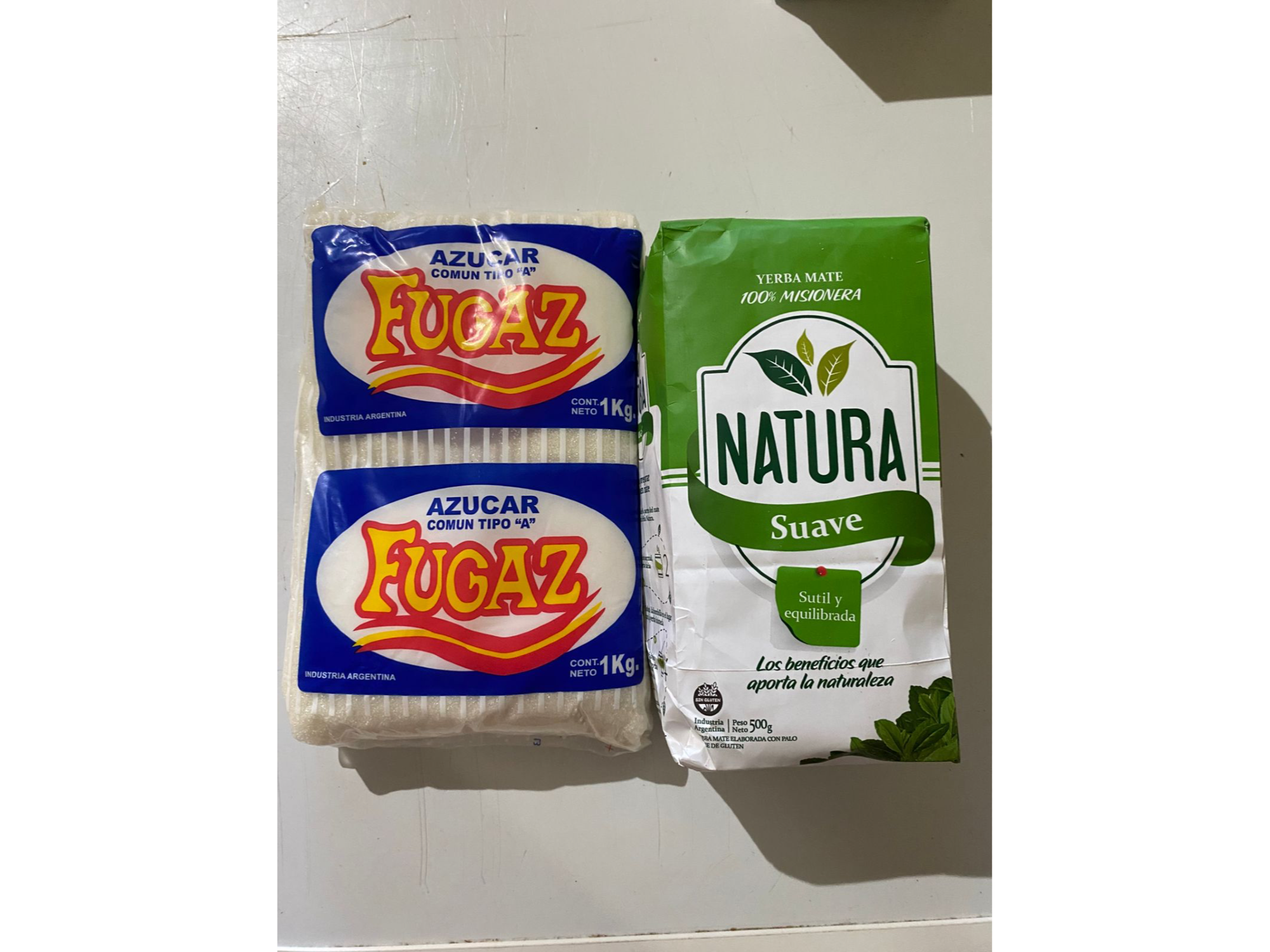 YERBA NATURA SUAVE + AZÚCAR COMUN