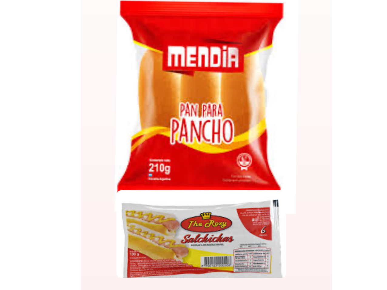 COMBO PANCHOS SALCHICHA x6 + PAN x6