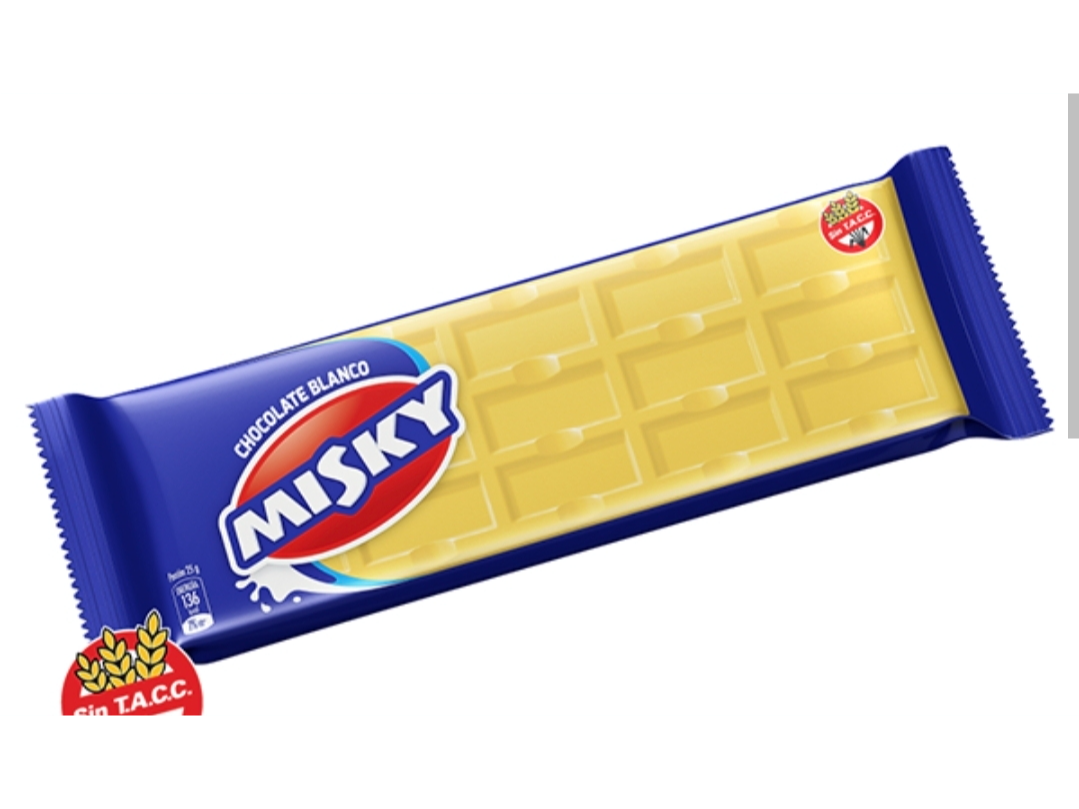CHOCOLATE MISKY X50GR BLANCO