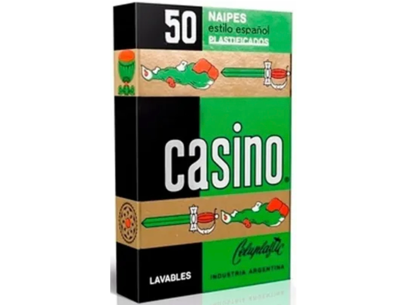 NAIPE CASINO PLASTIFICADO x50