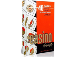 NAIPE CASINO PLASTIFICADO x40