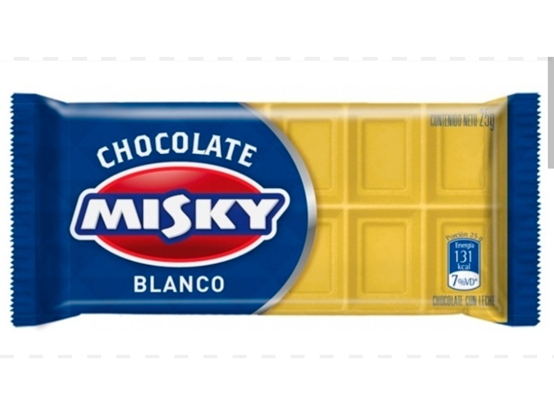 CHOCOLATE MISKY X25GR BLANCO