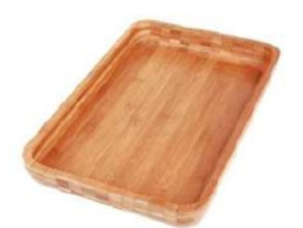 BANDEJA DE BAMBOO RECTANGULAR 30 X 45 CM. MOR