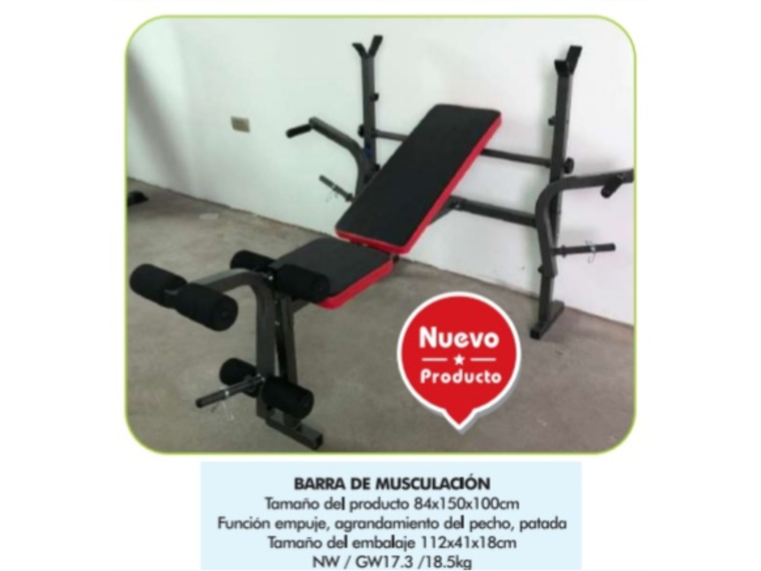 BARRA DE MUSCULACION