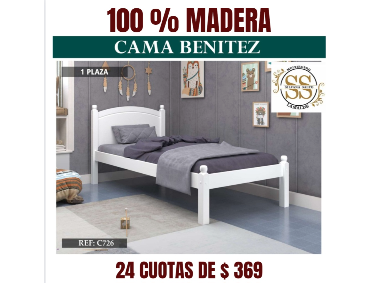 CAMA BENITEZ 1 PZA