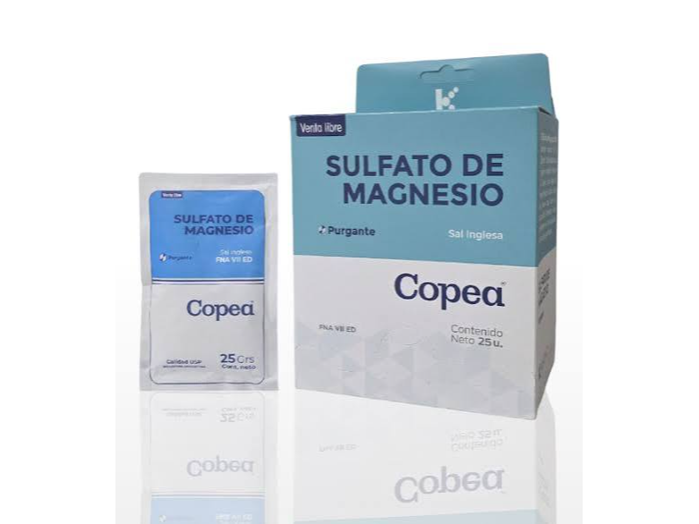 SULFATO DE MAGNESIO X25GR SOBRE COPEA