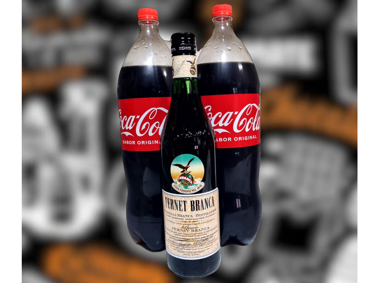 Branca 750cc + 2 Coca cola 2.25lts
