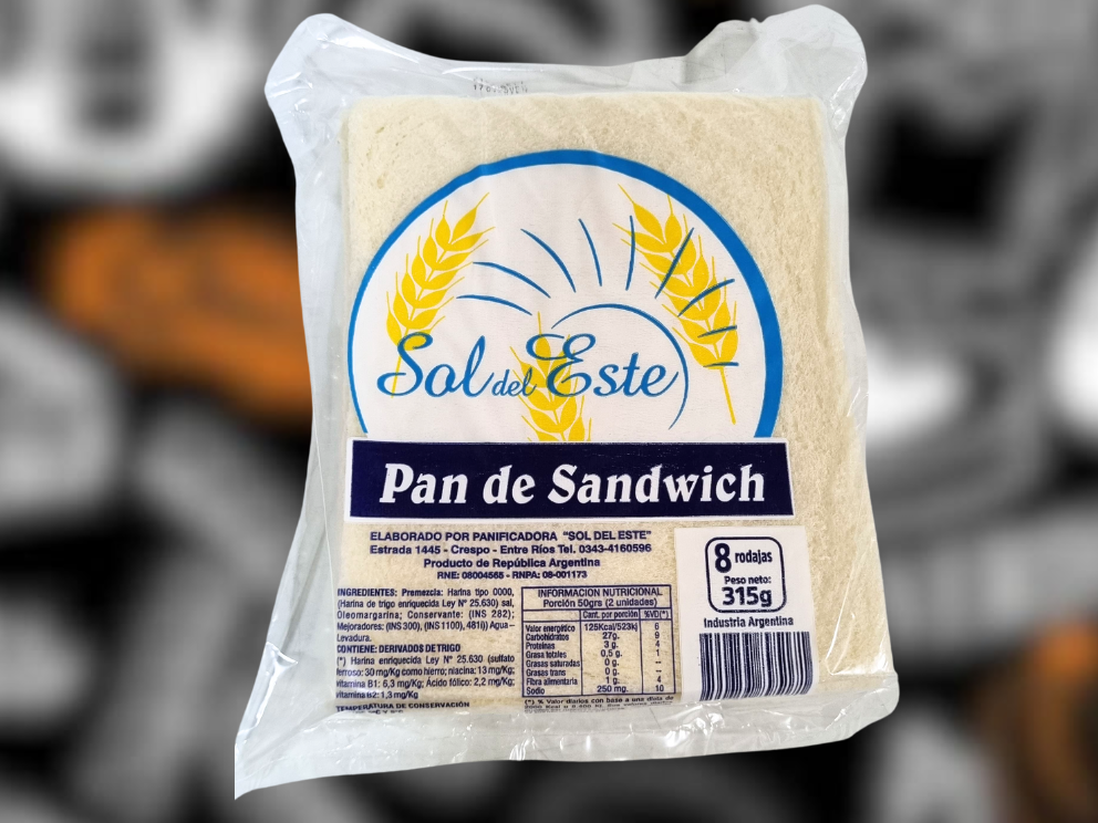 Pan de Miga SOL Del ESTE