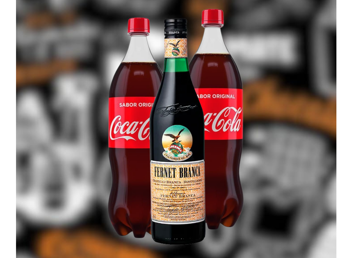 Fernet 750cc Branca + 2 Coca cola 1.5lts