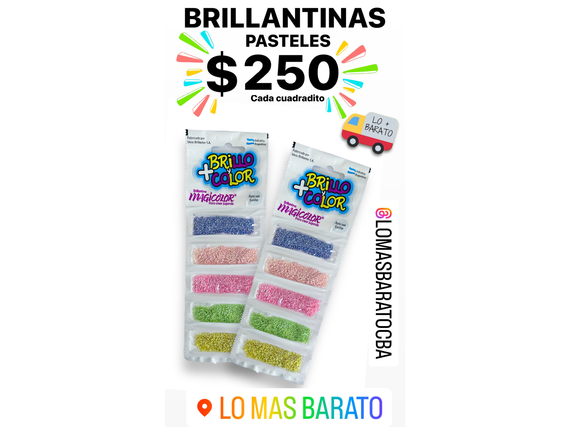 BRILLANTINAS PASTELES