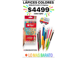 LAPICES COLORES DOBLES FILGO X12